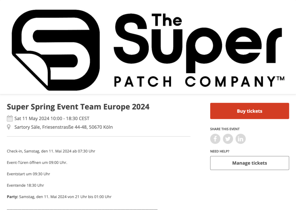 Super Spring Event Team Europe 2024