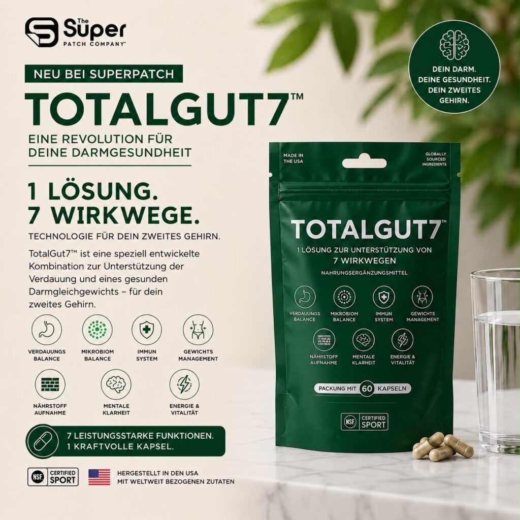 Superpatch Totalgut 7 für unsere Darmgesundheit.